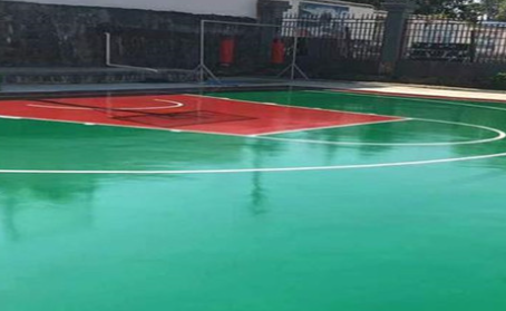 合川篮球场翻新地面